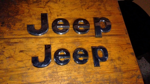 Emblemas De Letras Jeep Original Capot Y Maleta 