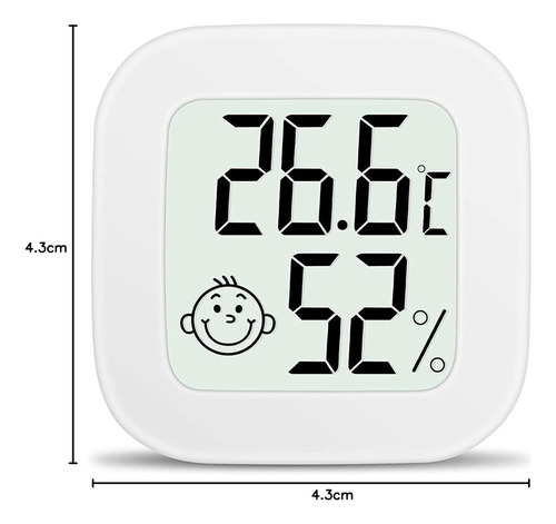 Termómetro Higrómetro Smiley Mini Para Interiores