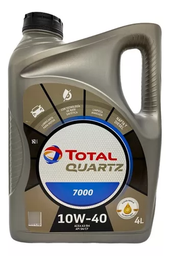 Aceite De Motor Total Quartz 7000 10w-40 4 Litros Diesel O Nafta