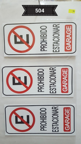 Vinilos Calcos Señalizacion Baño Salida Prohibido Estacionar