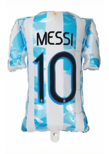 Globo Camiseta Argentina Messi. Grande. Fútbol 