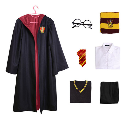 Traje Gryffindor Uniforme Hermione, Capa Para Niños Y Niñas