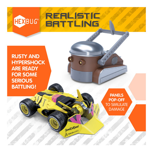 Hexbug De Battlebots Compite Con Rusty E Hypershock Con Cont