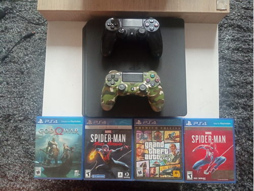 Play 4 Slim 500g 4 Juegos (spiderman-spiderman Mm-god-gta)