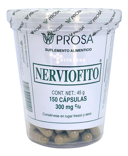 Nerviofito 150 Cápsulas Prosa Valeriana Pasiflora Tila