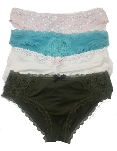 Set De 4 Pantaletas/calzón Victoria's Secret Talla S