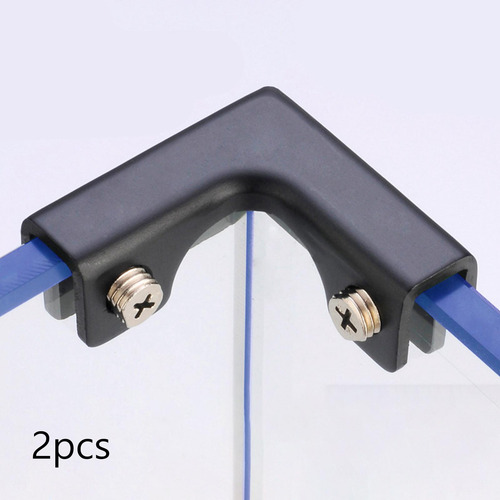 2pcs Glass Connector Clear Glass Fixing Clamp For 8 To 10mm