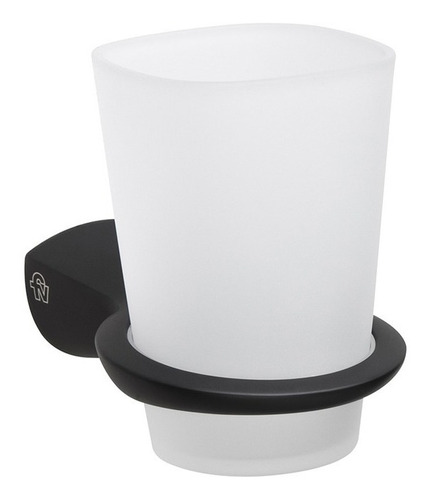 Imagen 3 de 10 de Combo Accesorios Fv Epuyen Negro X6 Piezas Baño Cs9266