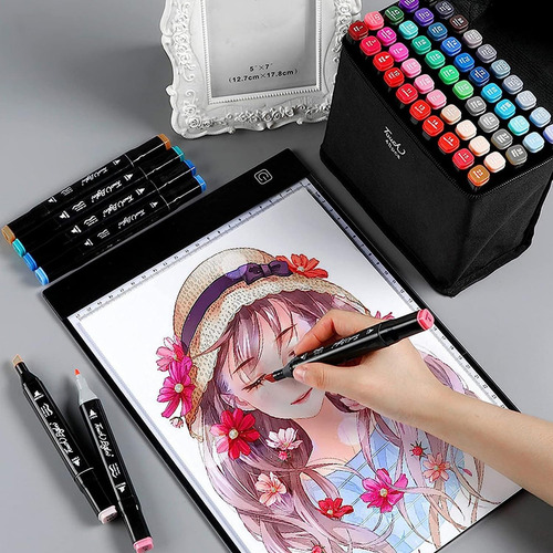Mesa De Luz Dibujo A4 Led Tablero Para Artistas Dibujo