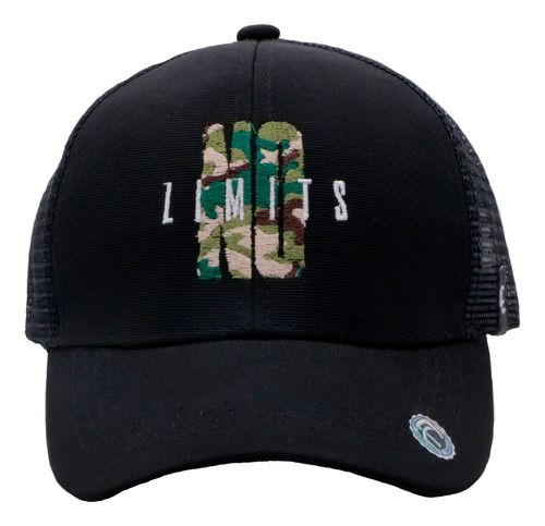 Gorra Original Cap Land No Limits Trucker Negra