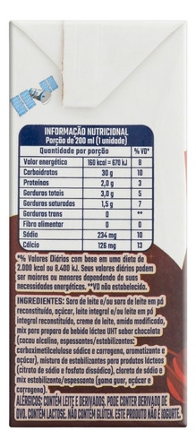 Bebida Láctea UHT Chocolate Italakinho Caixa 200ml