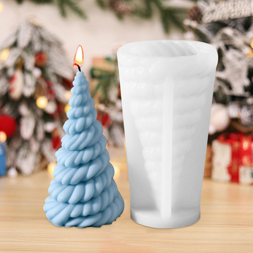 Molde De Silicona Para Árbol De Navidad Vela De Molde De Sil