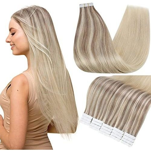 Fshine Pu Tape Hair Extensions 20 Inch Brazilian Remy 1cjld