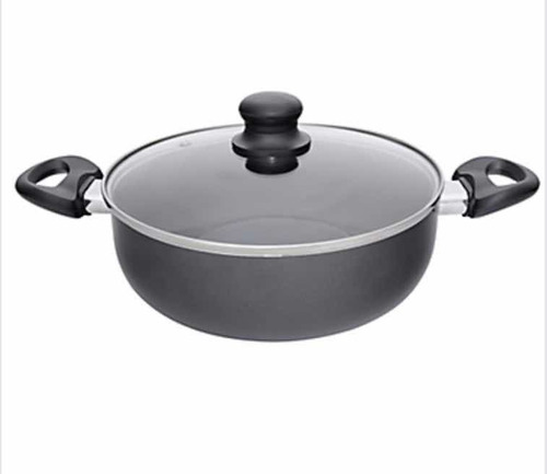 Olla De Aluminio 24 Cm 3,5 Lts Negro Fantuzzi