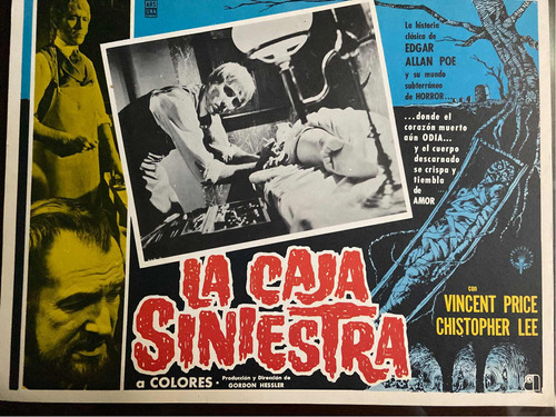 La Caja Siniestra. Vincent Price. Lobby Card. Usado.