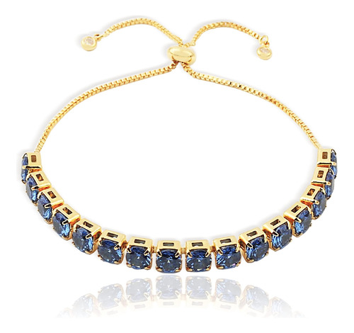 Agriajun Pulsera De Tenis Azul De Diciembre Para Mujeres Y N