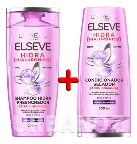 Kit Shampoo + Condicionador Hidra Hialurônico Loréal Elseve