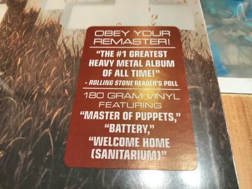  Metallica - Master of Puppets (Vinyl/LP): CDs y Vinilo