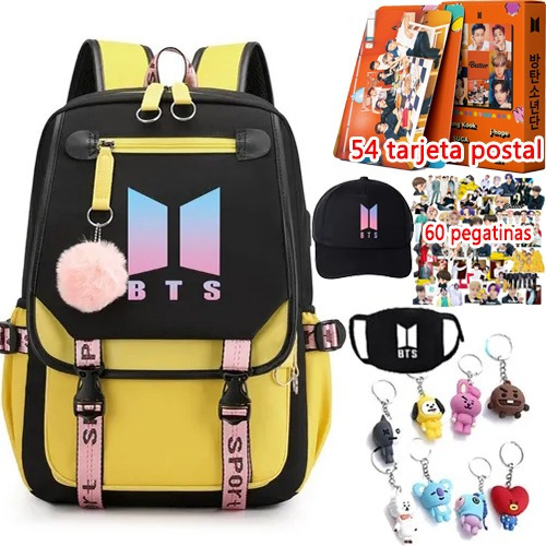 Kpop Blackpink Set Mochila, Pegatinas, Llavero, Postal, Gorr