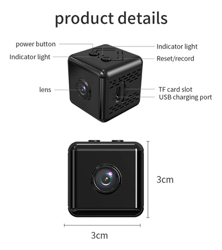Mini Cámara De Seguridad Inteligente De Alta Resolución 4k