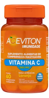 Vitamina C Aceviton Imunidade Com 60 Comprimidos Mastigaveis