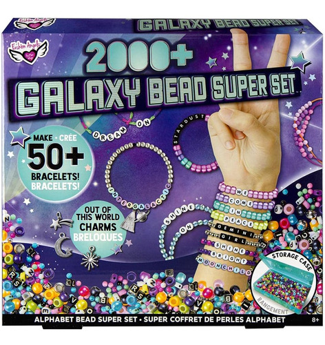 Fashion Angels Galaxy Bead Super Set (12679), Más De 2000 Cu