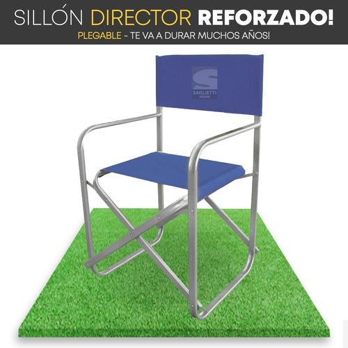 Imagen 4 de 9 de Sillon Director Hierro Oval Super Reforzado 150 Kilos X2 Uni