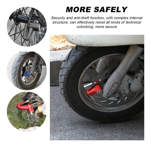 Cerraduras De Freno De Disco Antirrobo Para Motocicleta Y Bi