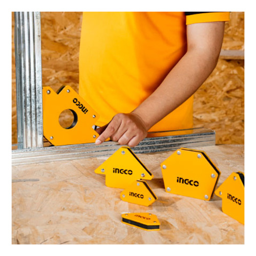 Set 7 Escuadras Magneticas Para Soldar Ingco Amwh7002