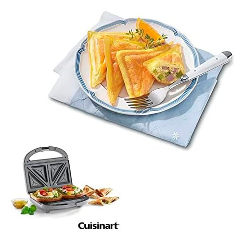 Cuisinart Wm-sw2n1 Sandwich Grill, Plata
