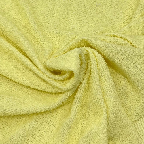 Tela Toalla 100% Algodón Premium Por X Metro Amarillo