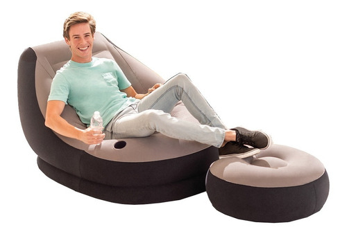 Sillón + Reposapiés Inflable Intex 