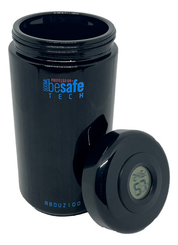 Pote Vidro Proteção Uv Abduzido Besafe Tech 500 Ml Visor