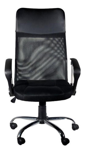 Cadeira de escritório Travel Max 0030-MSC  preta com estofado de mesh