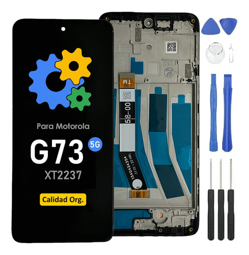 Pantalla Display Para Moto G73 5g Xt2237 Original Con Marco