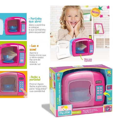 Microondas Com Som E Luzes E Tigelinha Divertoys