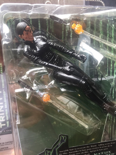 The Matrix Trinity Falls The Matrix Reloaded Mcfarlane