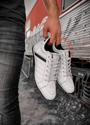 Zapatillas De Cuero Hombre Casual Urbanas Libertarios