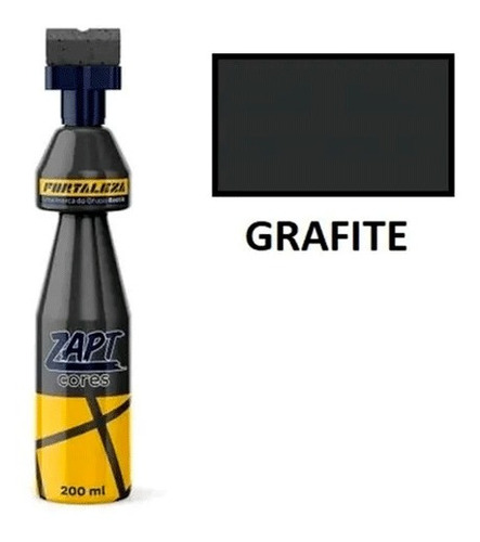 Renovador De Rejunte Zapt Cores 200ml Grafite- Fortaleza