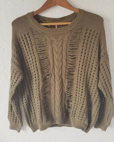 Sweater Verde Oliva Talle S, Indian