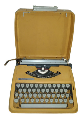 Antiguo Vintage Maquina Escribir Portatil Hermes Ver Foto