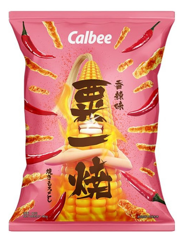 Calbee Grill A Corn Hot & Spicy 80g