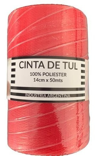 Tul Color Cinta 14 Cm De Ancho. Precio X Rollo 50 Mt