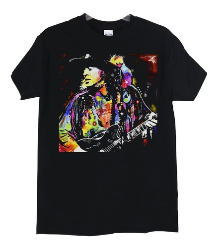 Polera Stevie Ray Vaughan Color Rock Abominatron