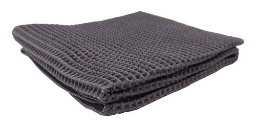 Imagen 5 de 5 de Paño de microfibra waffle Laffitte Detail gris
