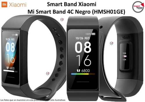 Smart Band Xiaomi Mi Smart Band 4c Negro (hmsh01ge)