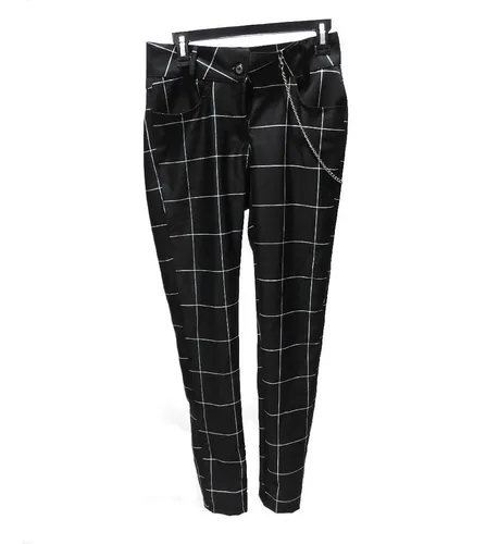 Pantalon negro con linea blanca hombre sales