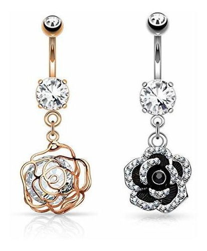 Aros - Dynamique 2pcs Variety Pack Belly Button Rings Of Lar