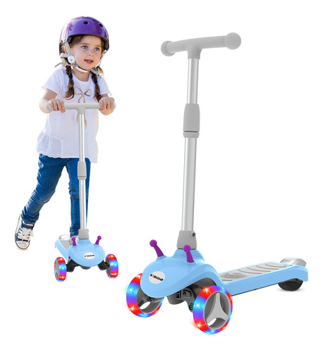 Patineta Elctrica Para Nios Gobazaar, Ruedas Con Luz Led, 3