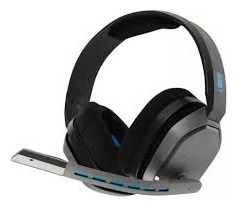 Auriculares Logitech Astro A10 Grey/blue P/ Xbox One Pc Ps4